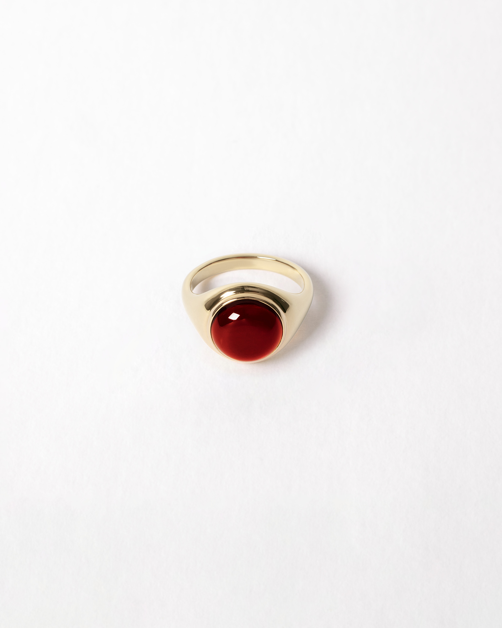 1922 Signet Ring with Cherry Amber